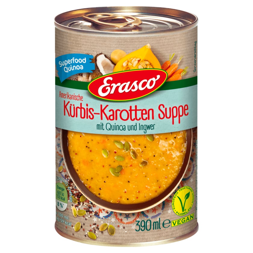 Erasco Amerikanische Kürbis-Karotten Suppe 390ml